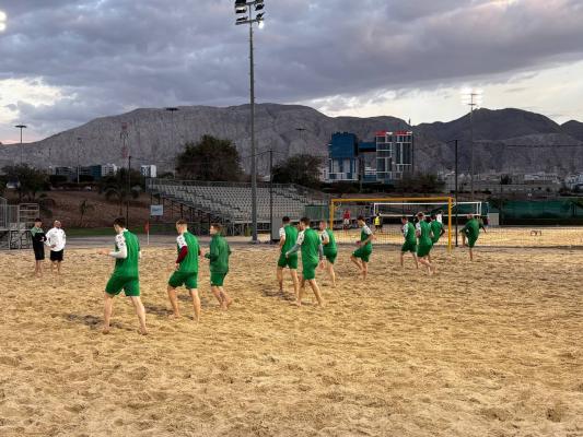 Сборная Беларуси по пляжному футболу отправилась на учебно-тренировочный сбор в Оман