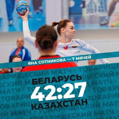 Женская сборная Беларуси разгромила соперниц из Казахстана